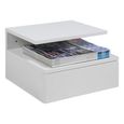 Ashlan Bedside Table - 1 Drawer - Wall Mounted - Floating - White Painted