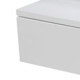 Ashlan Bedside Table - 1 Drawer - Wall Mounted - Floating - White Painted