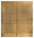 Collada Brass Cladded 3 Drawer Bedside Cabinet