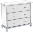 Mayfair Chest - 3 Drawer - Wide - Mirrored