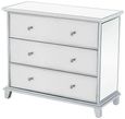 Mayfair Chest - 3 Drawer - Wide - Mirrored
