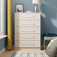 York Chest - 5 Drawer - Cashmere