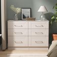 York Chest - 6 Drawer - Midi - Cashmere