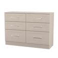 York Chest - 6 Drawer - Midi - Cashmere