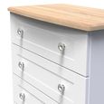 Sussex Chest - 4 Drawer - White and Oak