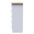 Sussex Chest - 5 Drawer - White and Oak