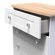 Sussex Chest - 5 Drawer - White and Oak