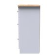 Sussex Deep Chest - 3 Drawer - White and Oak