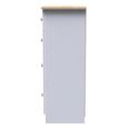 Sussex Deep Chest - 4 Drawer - White and Oak