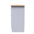 Sussex Midi Chest - 6 Drawer - White and Oak