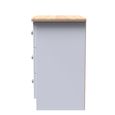 Sussex Small Chest - 3 Drawer - White and Oak