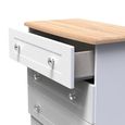 Sussex Small Chest - 3 Drawer - White and Oak
