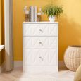 San Jose Chest - Deep Midi - 3 Drawer - White