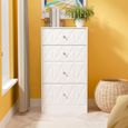 San Jose Chest - Deep Midi - 4 Drawer - White