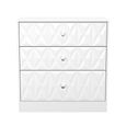 San Jose Chest - Deep - 3 Drawer - White