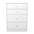 San Jose Chest - Deep - 4 Drawer - White