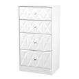 San Jose Chest - Deep Midi - 4 Drawer - White