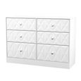San Jose Chest - Midi - 6 Drawer - White