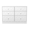 San Jose Chest - Midi - 6 Drawer - White