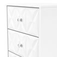 San Jose Chest - Narrow - 5 Drawer - White