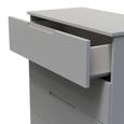 Milan Chest - 5 Drawer - Grey
