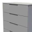 Milan Chest - 5 Drawer - Grey