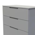 Milan Chest - Deep - 4 Drawer - Grey