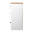 Norfolk Chest - Deep - 3 Drawer - White and Oak