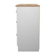 Norfolk Chest - Midi - 6 Drawer - White and Oak