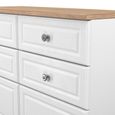 Norfolk Chest - Midi - 6 Drawer - White and Oak