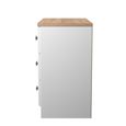 Norfolk Chest - Small - 3 Drawer - White and Oak