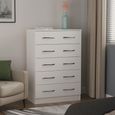Avon Chest - 5 Drawer - White