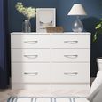 Avon Chest - 6 Drawer - Midi - White