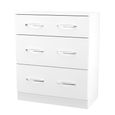 Avon Chest - 3 Drawer - Deep - White
