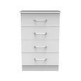 Avon Chest - 4 Drawer - Midi - White