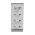 Avon Chest - 4 Drawer - Narrow - White