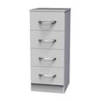 Avon Chest - 4 Drawer - Narrow - White