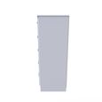 Avon Chest - 5 Drawer - Narrow - White