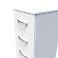 Avon Chest - 5 Drawer - Narrow - White