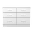 Avon Chest - 6 Drawer - Midi - White