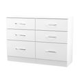 Avon Chest - 6 Drawer - Midi - White