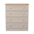 Sussex Chest - 4 Drawer - Cashmere and Oak