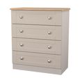 Sussex Chest - 4 Drawer - Cashmere and Oak