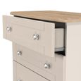 Sussex Deep Chest - 4 Drawer - Cashmere and Oak