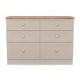 Sussex Midi Chest - 6 Drawer - Cashmere and Oak