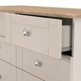 Sussex Midi Chest - 6 Drawer - Cashmere and Oak