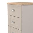 Sussex Narrow Chest - 5 Drawer - Cashmere and Oak