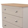 Sussex Small Chest - 3 Drawer - Cashmere and Oak