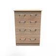 Avon Chest - 4 Drawer - Deep - Oak