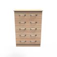 Avon Chest - 5 Drawer - Oak